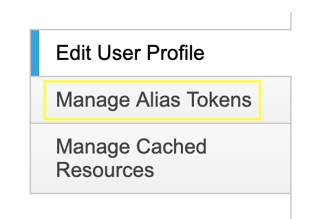 Manage tokens