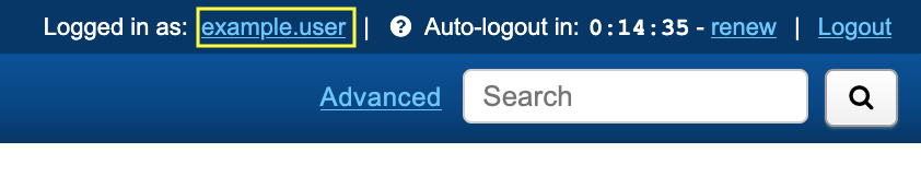 Click username